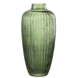 Βάζο Γυάλινο Διάφανο Nadi Line Glass Green Large