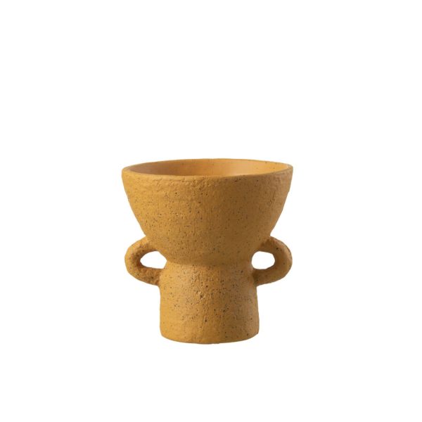 Vase  Zenia Ceramic Ochre Small