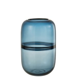 Vase Dyba Glass Blue Large