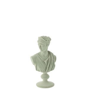 Bust Greek Lady Resin Velvet Mint