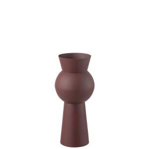 Vase Nala Iron Maroon Small