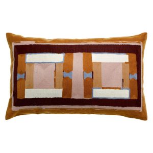 Μαξιλάρι διακοσμητικό Vivaraise Taho Brodé cuivre 30x50