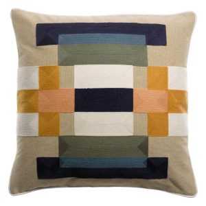 Μαξιλάρι διακοσμητικό Vivaraise Bertille Brodé cobalt 45x45