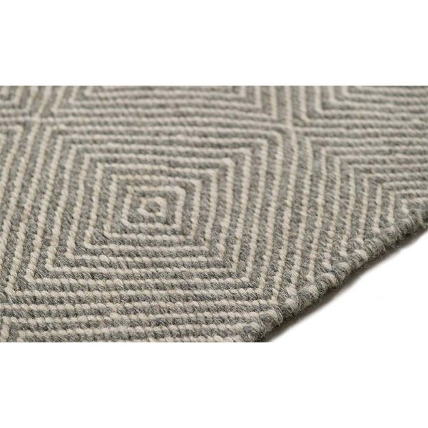 ΚΙΛΙΜΙ HERRINGBONE SQUARE GREY/WHITE 279-052 - Image 2